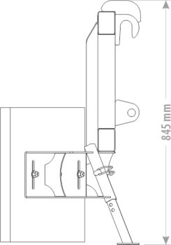 Preview: Gummischieber für Frontlader, Schieber mit EURO-Aufnahme, Anbaugeräte für Frontlader, Mistschieber, Hoflader